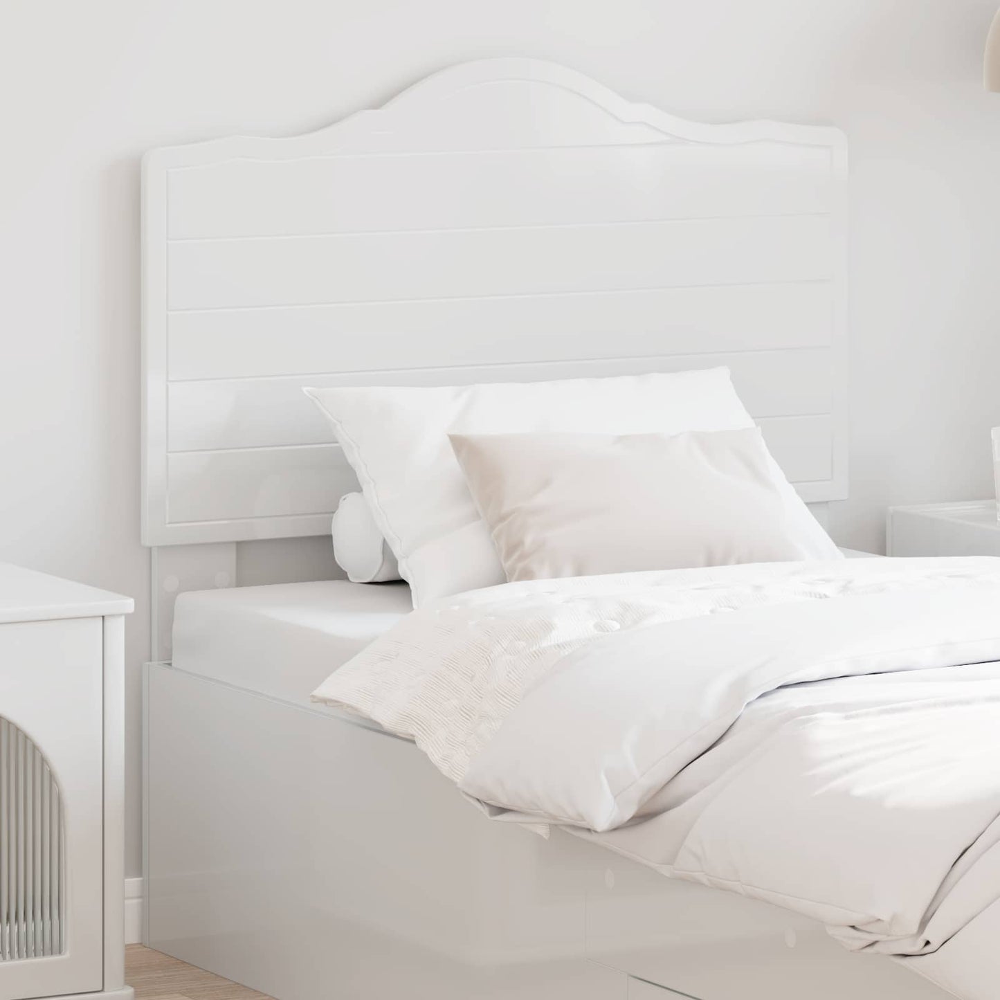 Headboard Gloss White Engineered wood