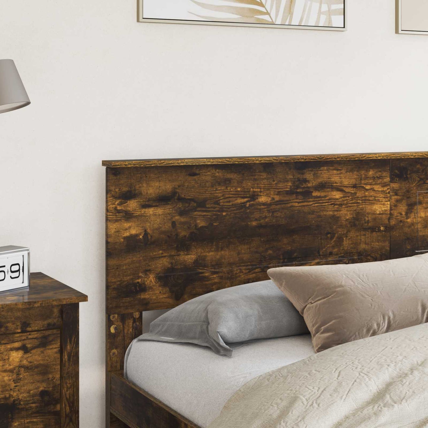 Headboard Smoked Oak Engineered wood