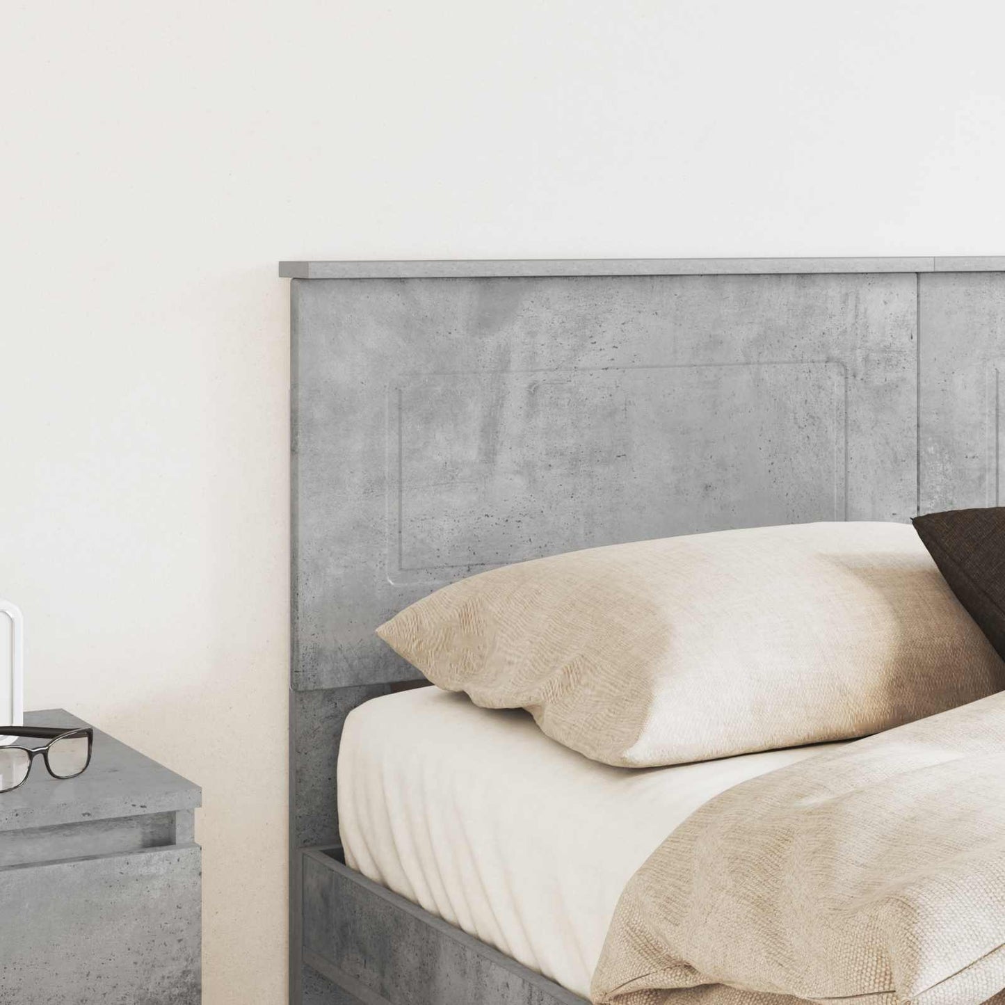 Headboard Concrete Grey Engineered wood