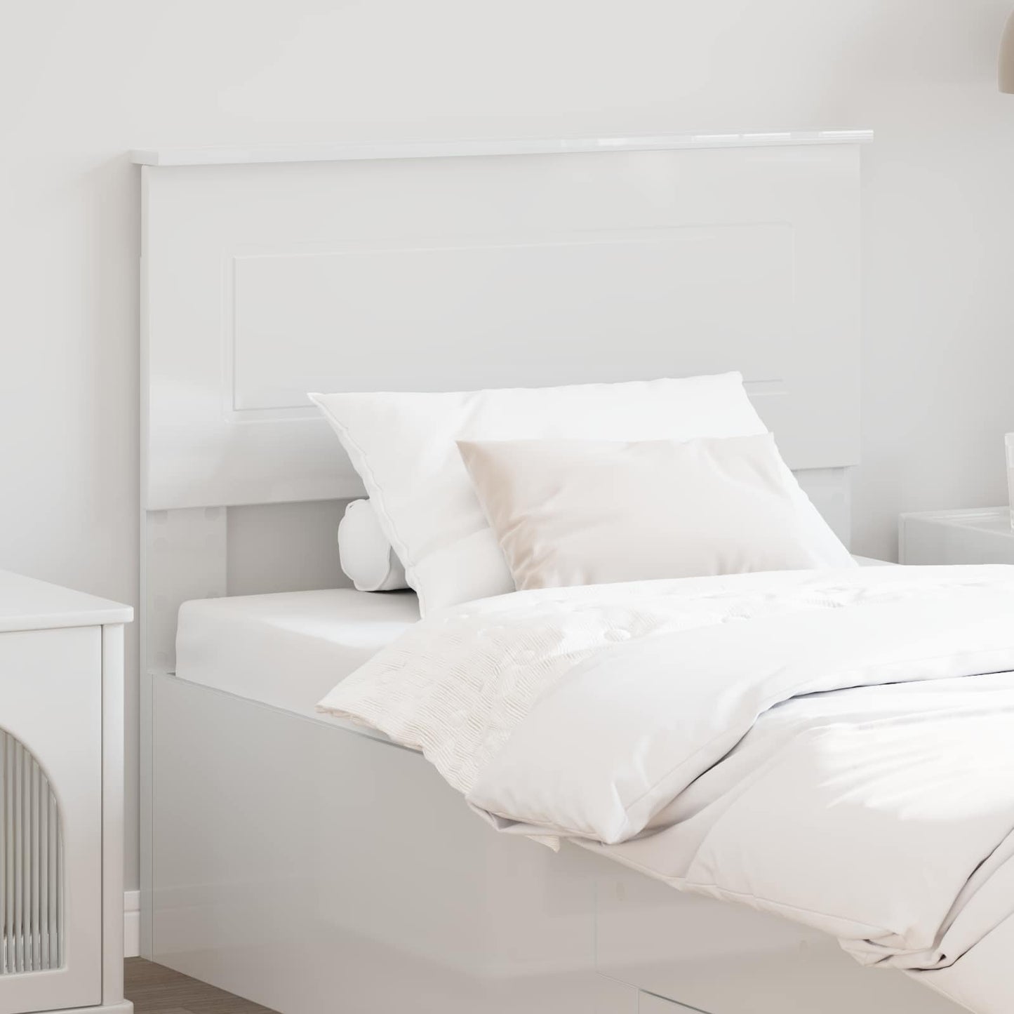 Headboard Gloss White Engineered wood
