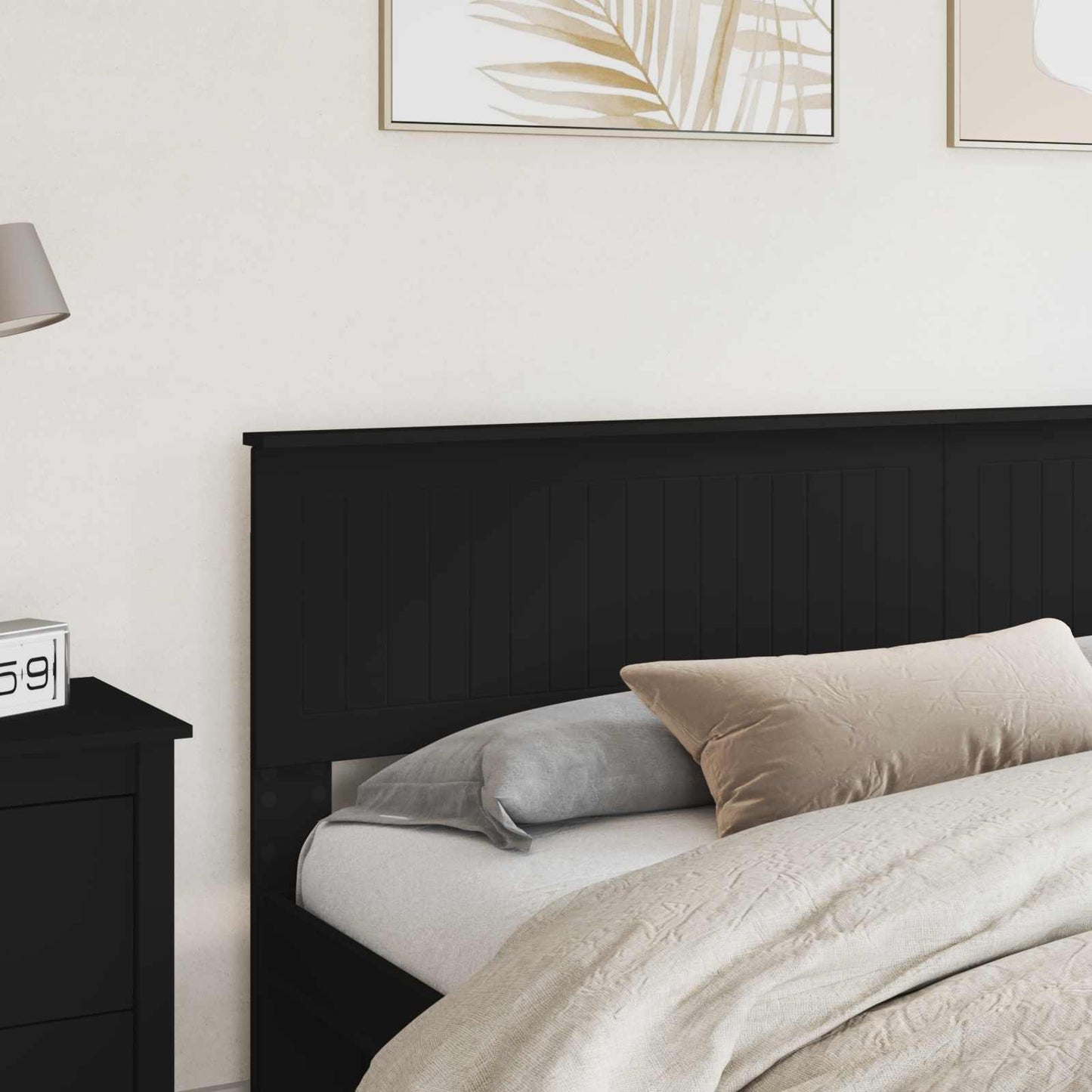 Headboard Black Oak Engineered wood