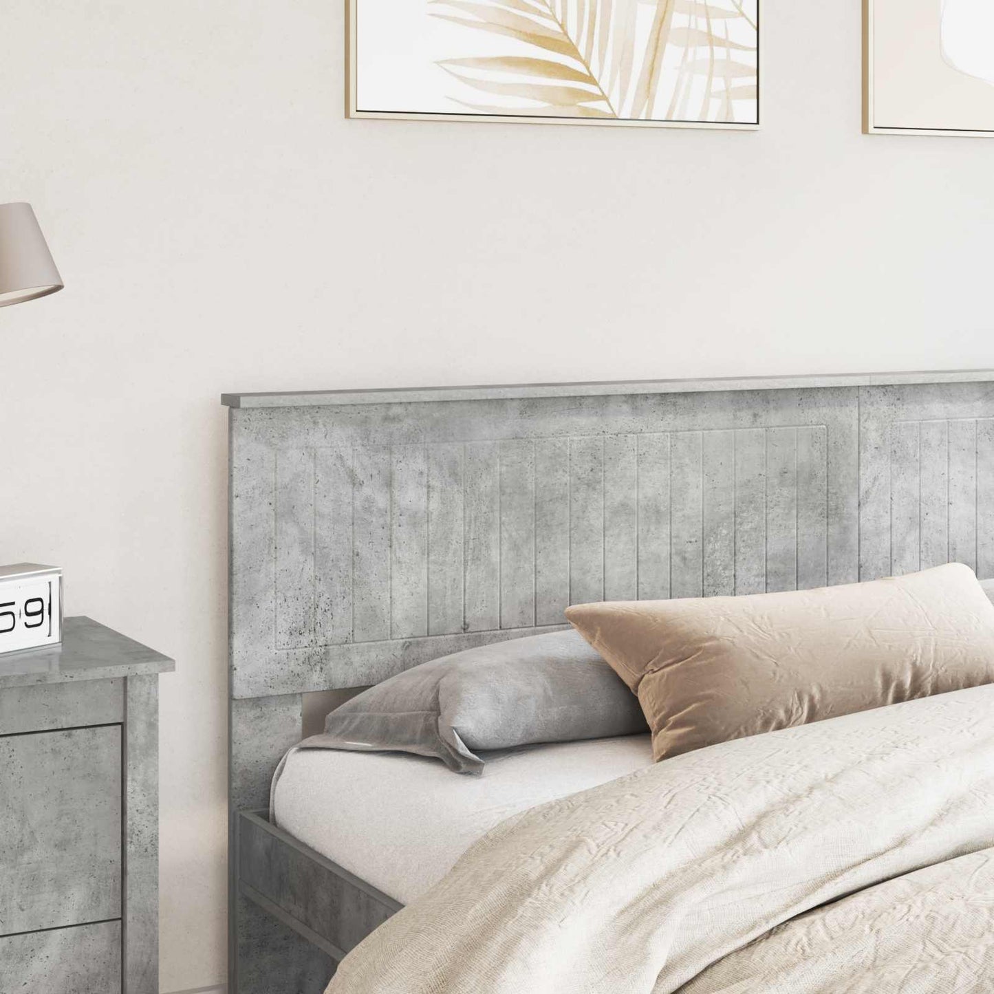 Headboard Concrete Grey Engineered wood