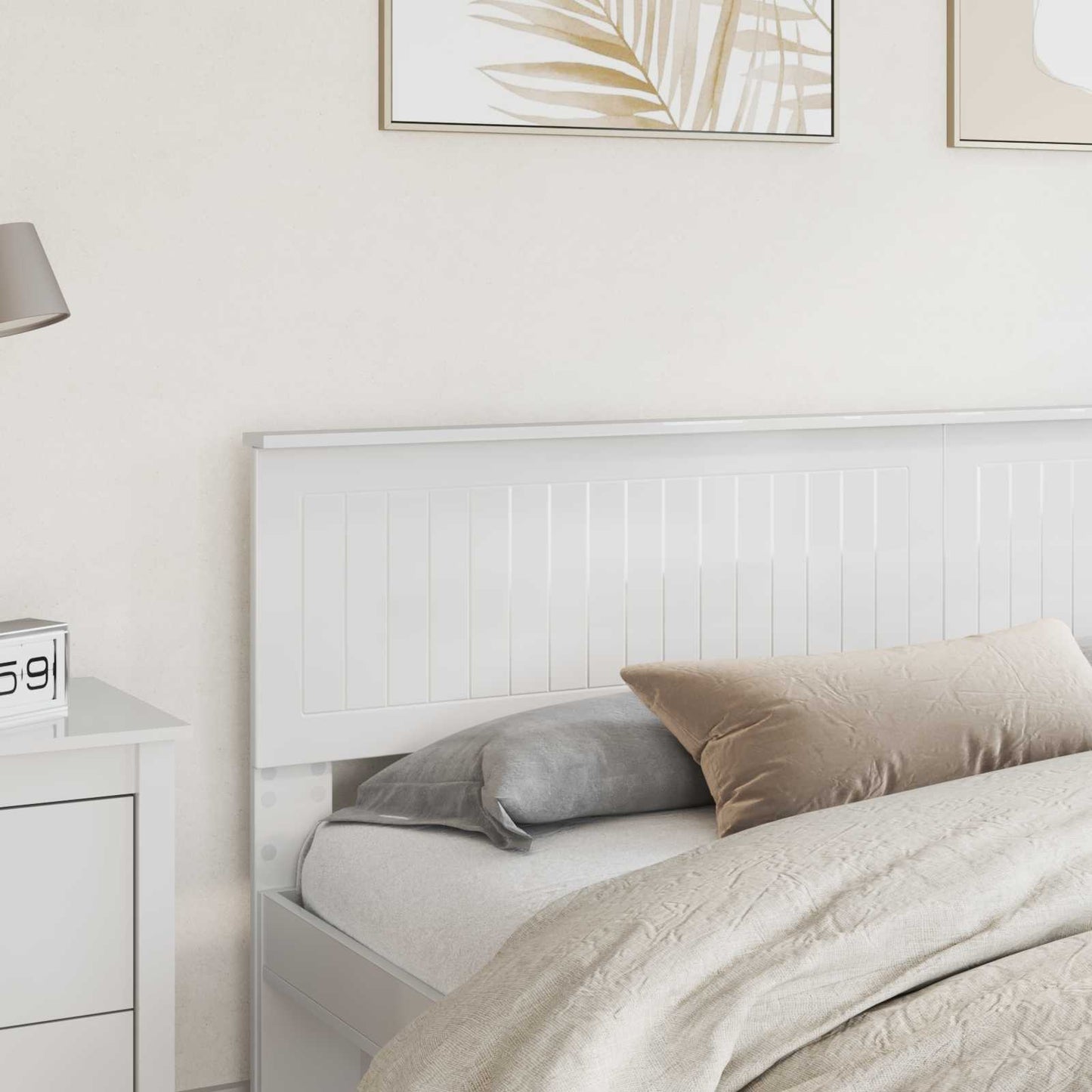 Headboard Gloss White Engineered wood