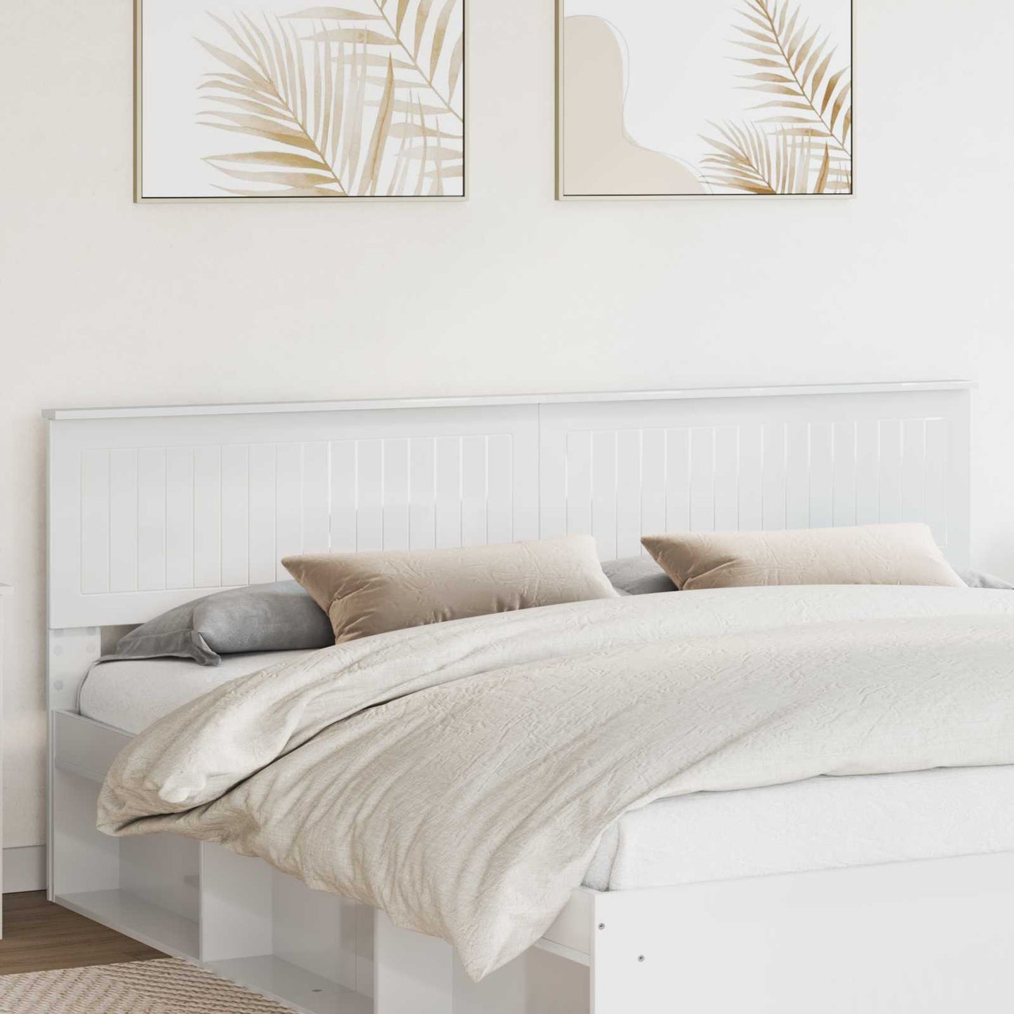 Headboard Gloss White Engineered wood