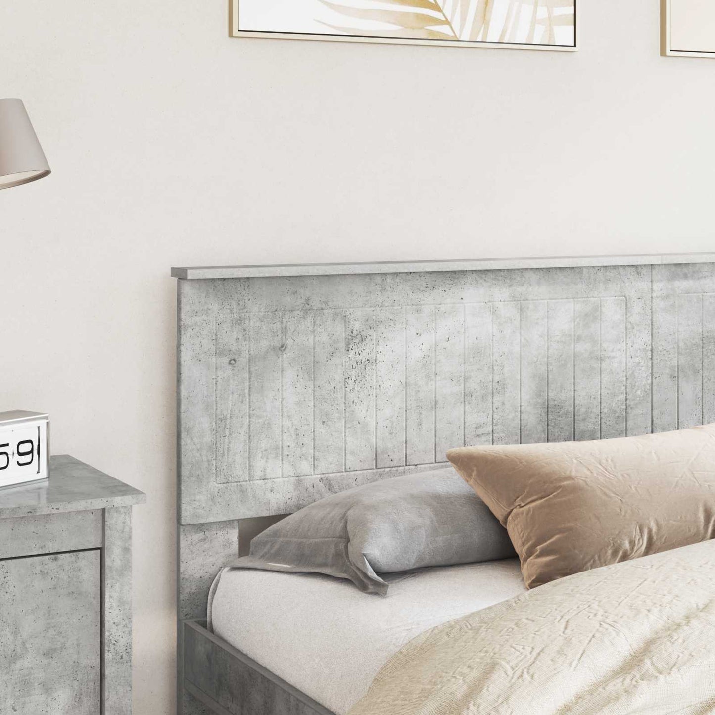 Headboard Concrete Grey Engineered wood