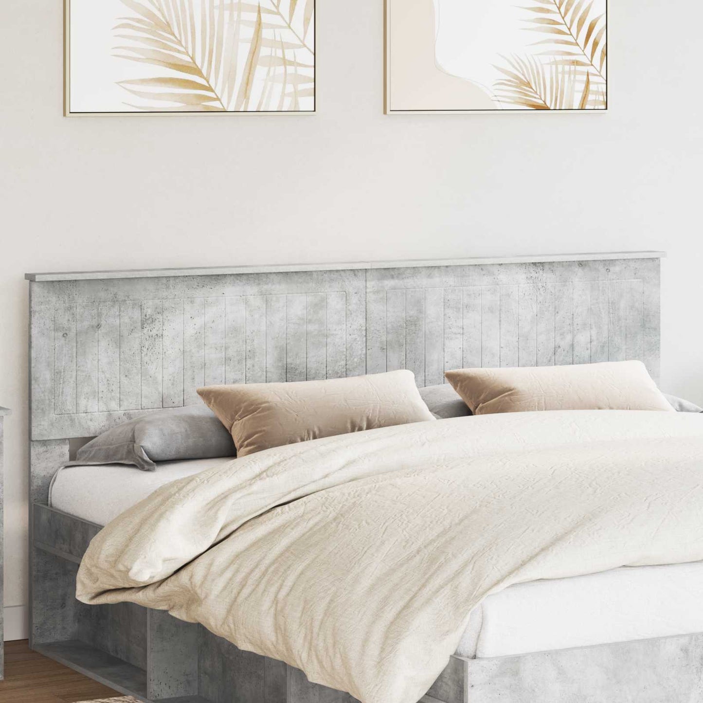 Headboard Concrete Grey Engineered wood