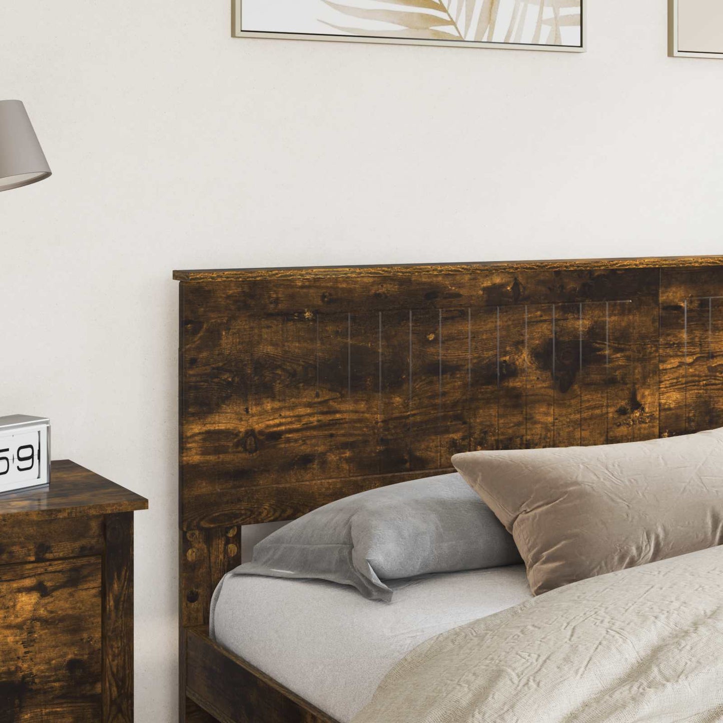 Headboard Smoked Oak Engineered wood