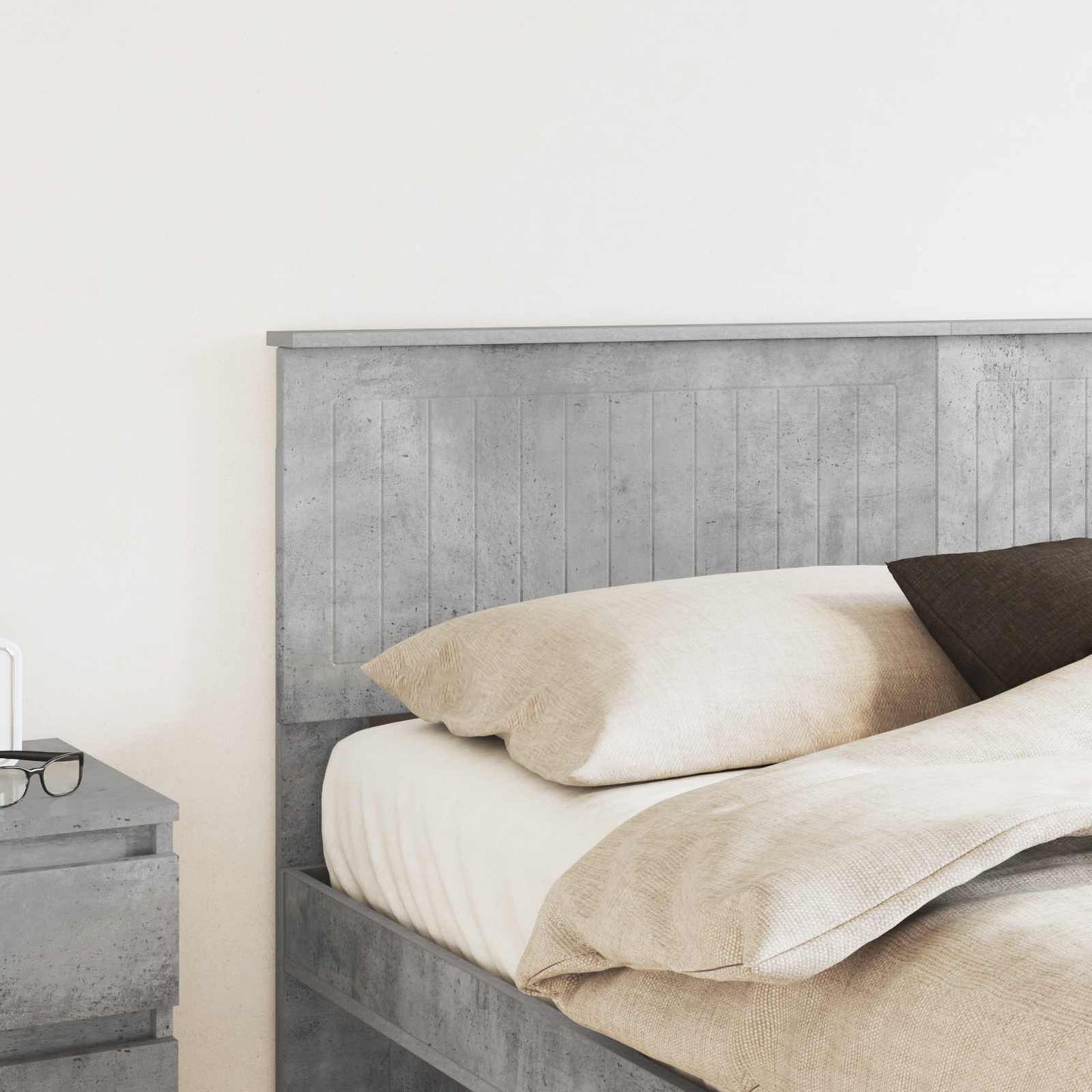Headboard Concrete Grey Engineered wood