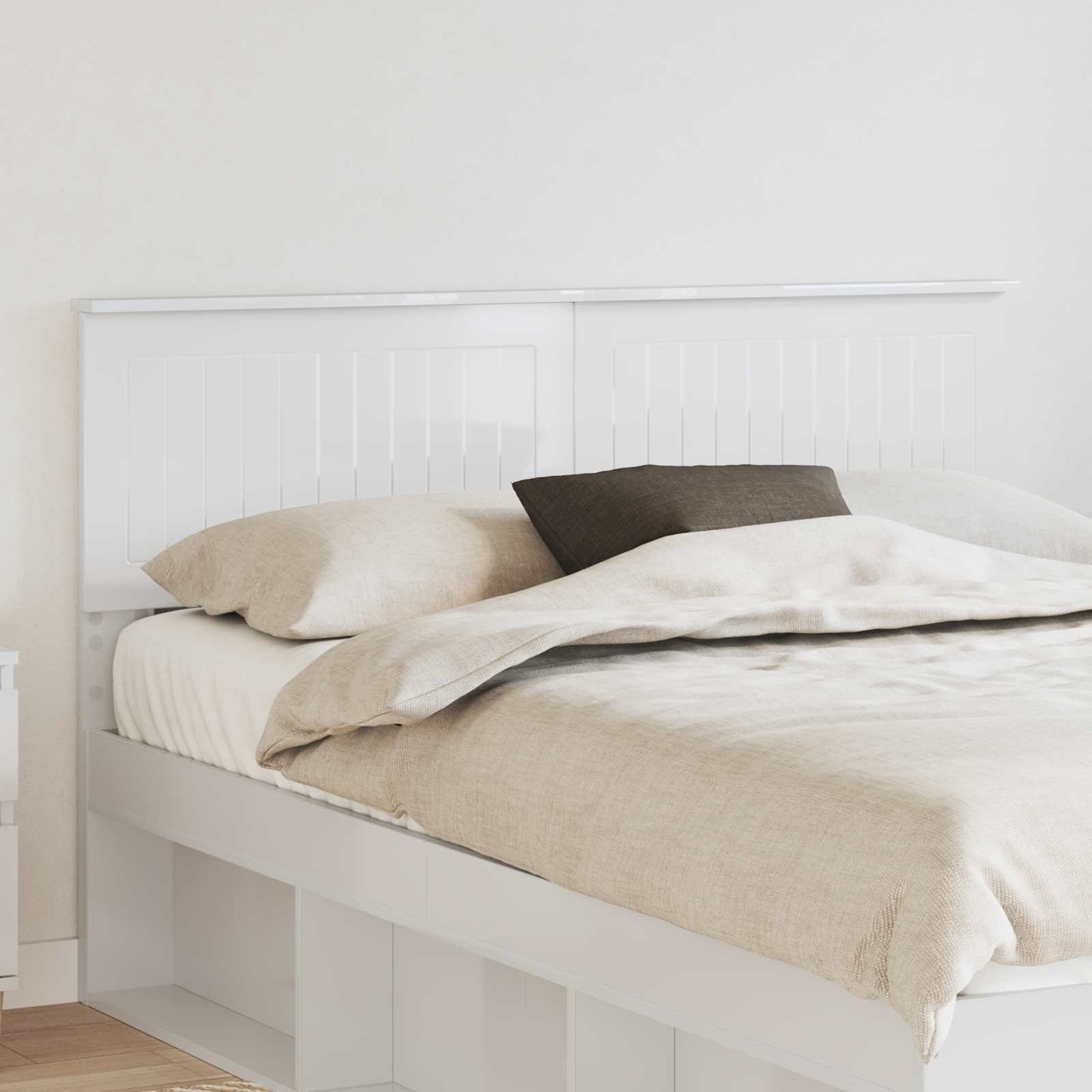 Headboard Gloss White Engineered wood