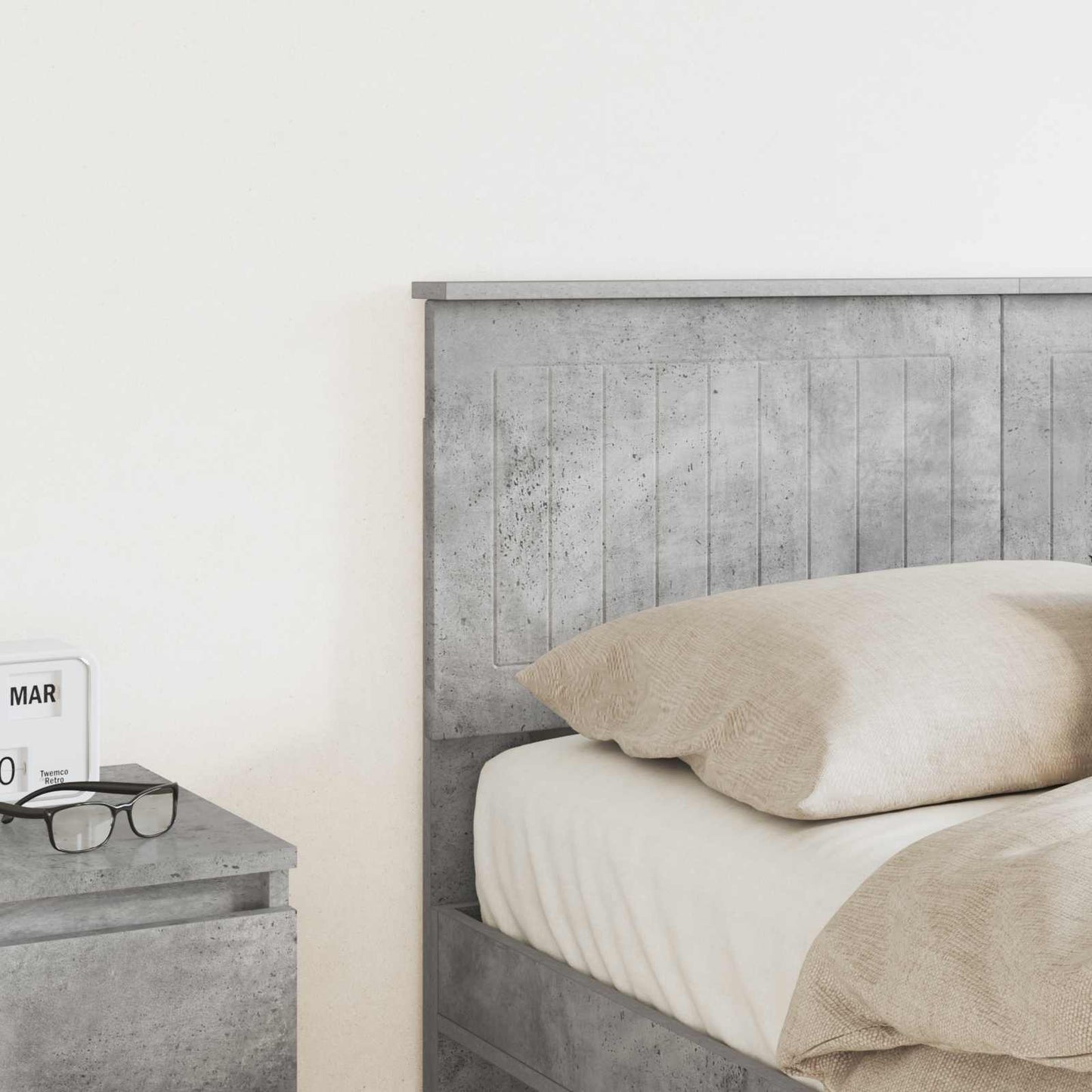 Headboard Concrete Grey Engineered wood
