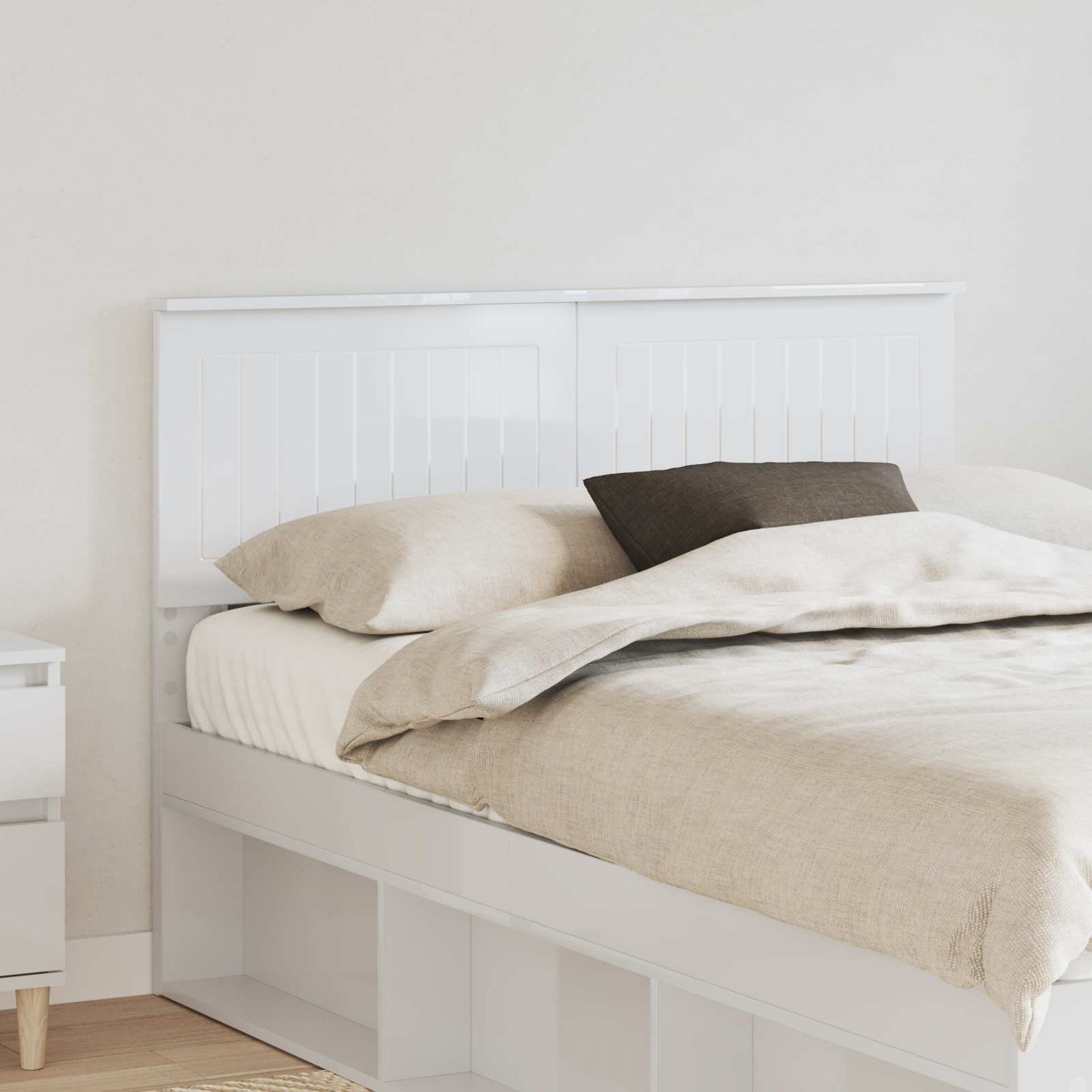 Headboard Gloss White Engineered wood