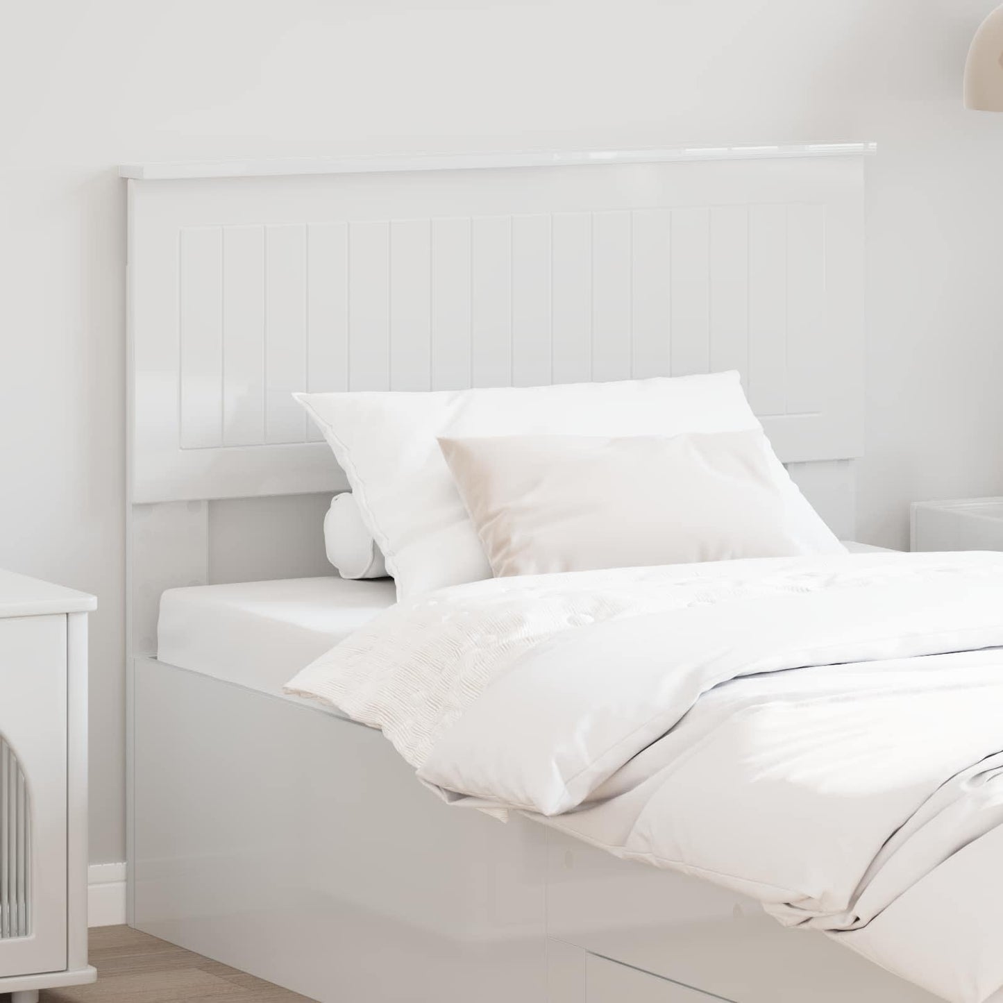 Headboard Gloss White Engineered wood