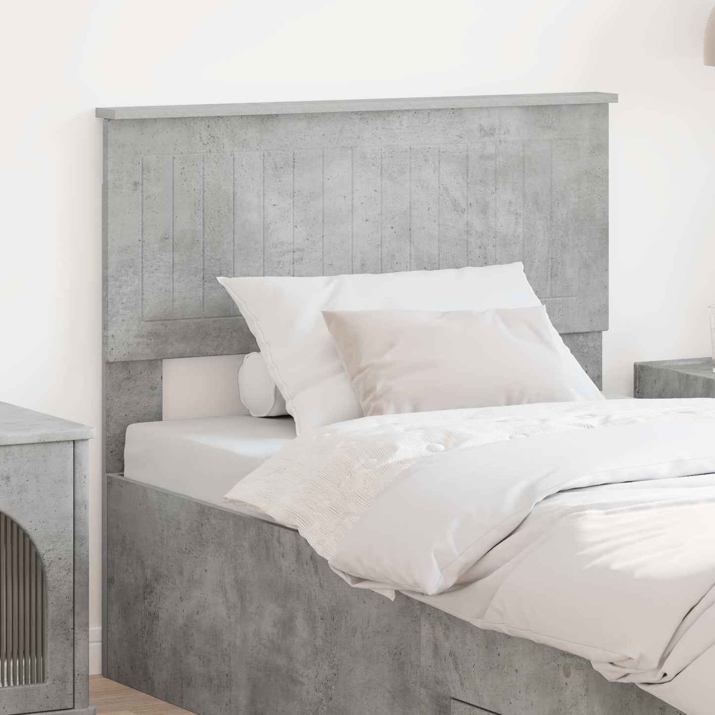 Headboard Concrete Grey Engineered wood