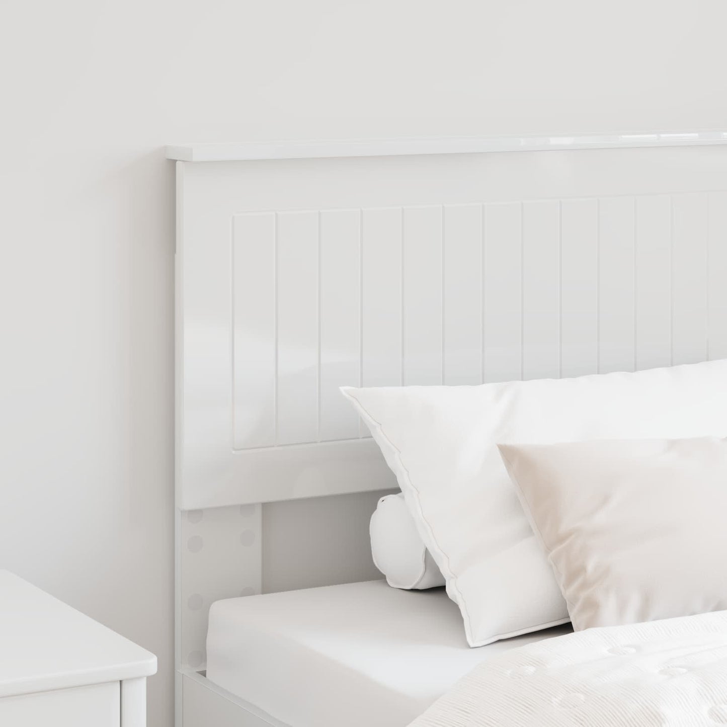 Headboard Gloss White Engineered wood