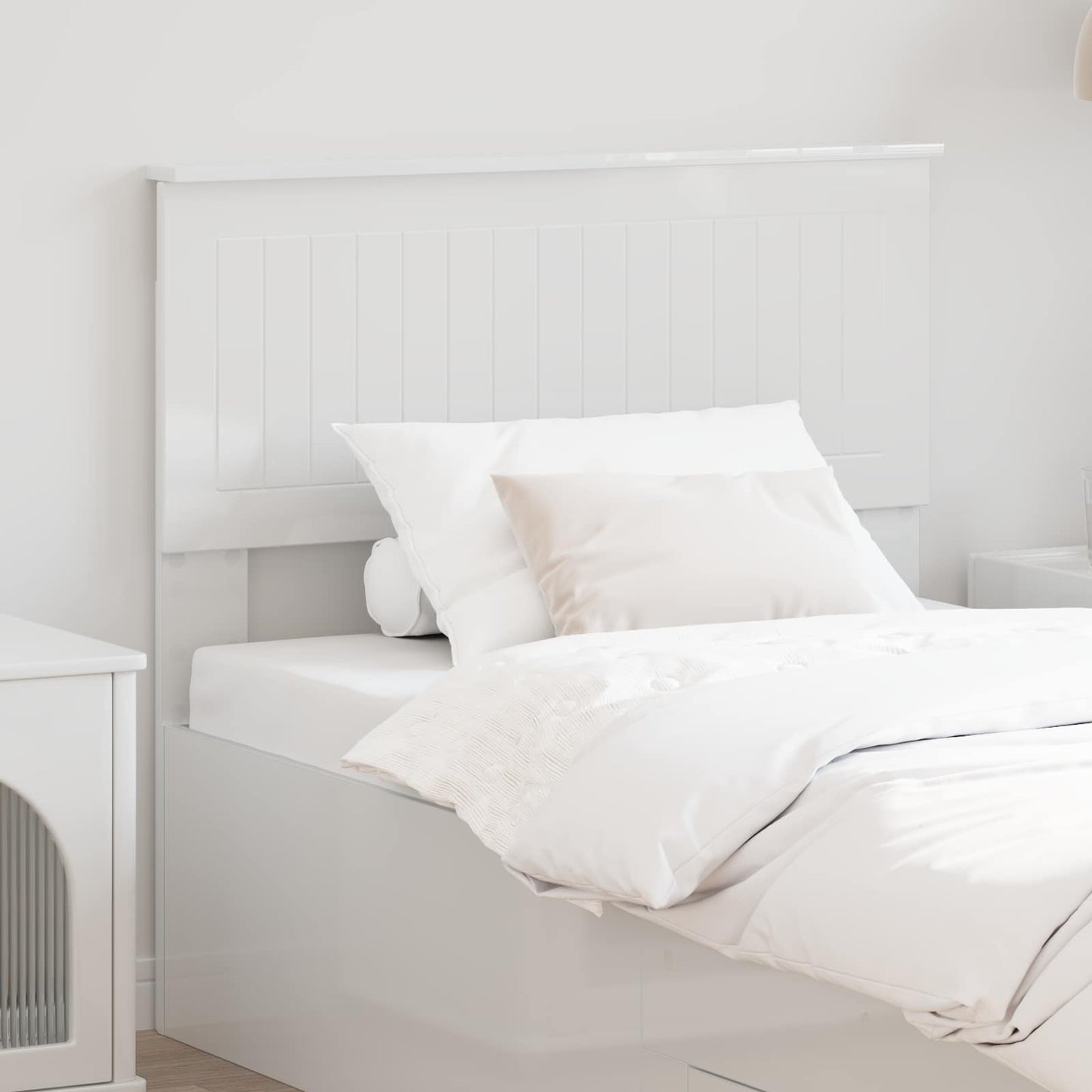 Headboard Gloss White Engineered wood