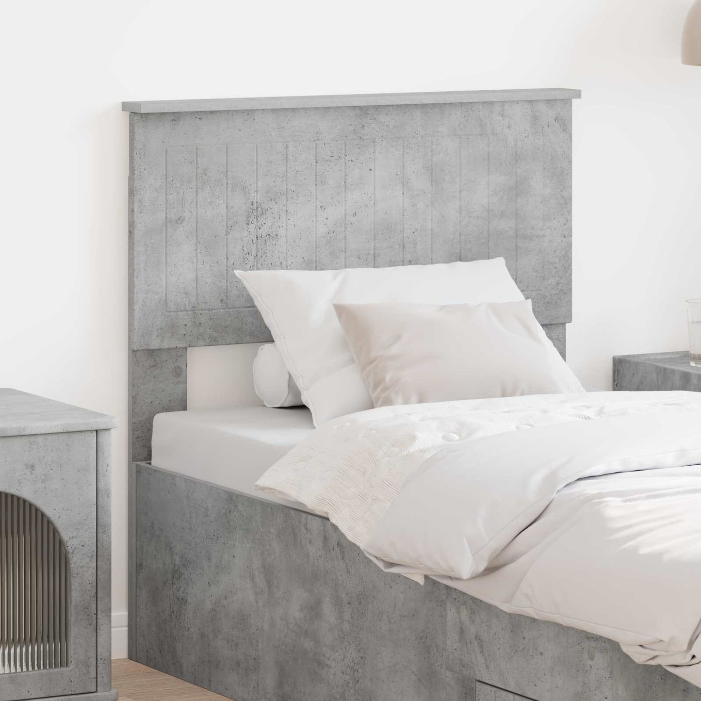 Headboard Concrete Grey Engineered wood