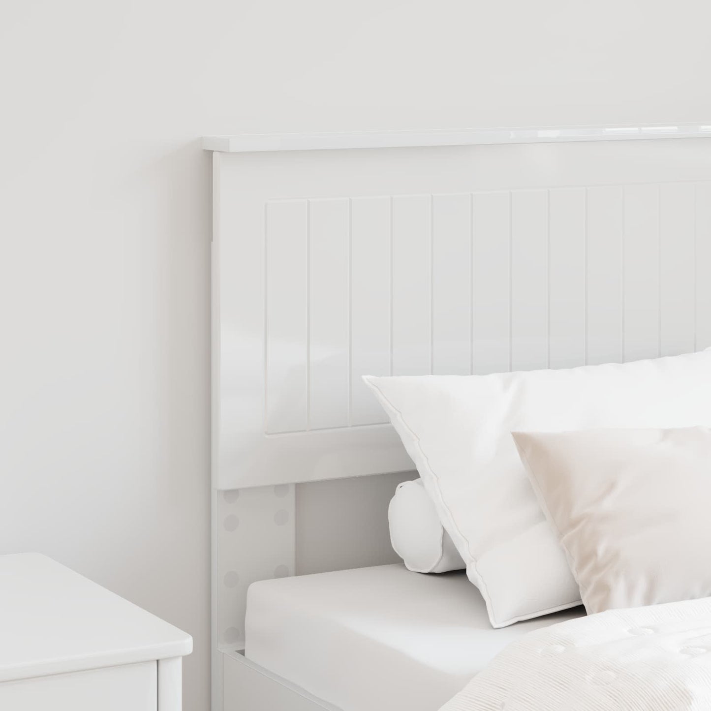 Headboard Gloss White Engineered wood