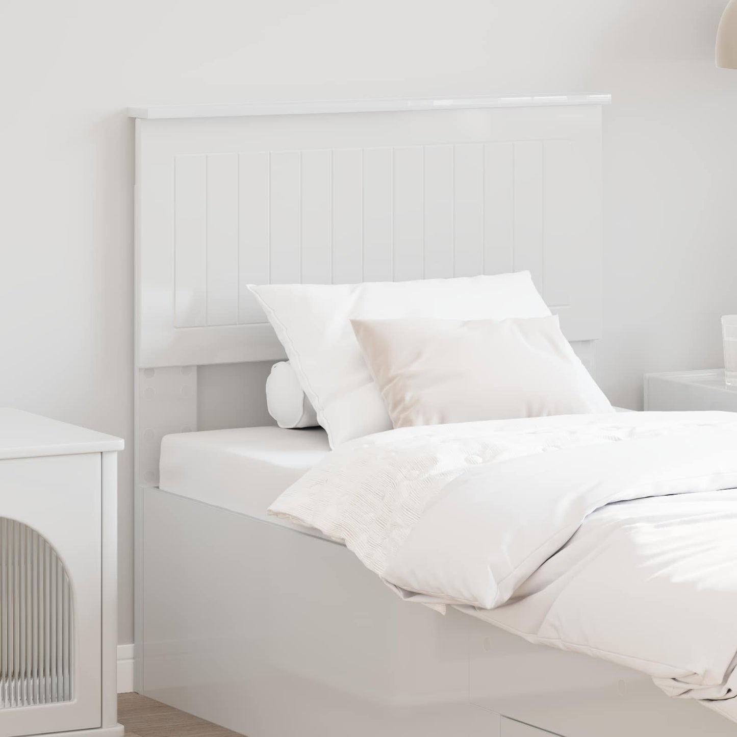 Headboard Gloss White Engineered wood