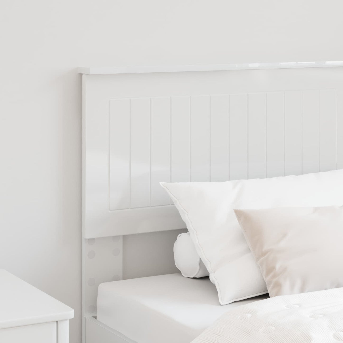Headboard Gloss White Engineered wood