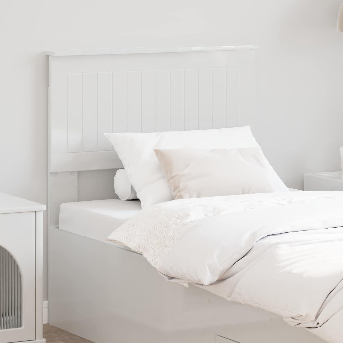 Headboard Gloss White Engineered wood