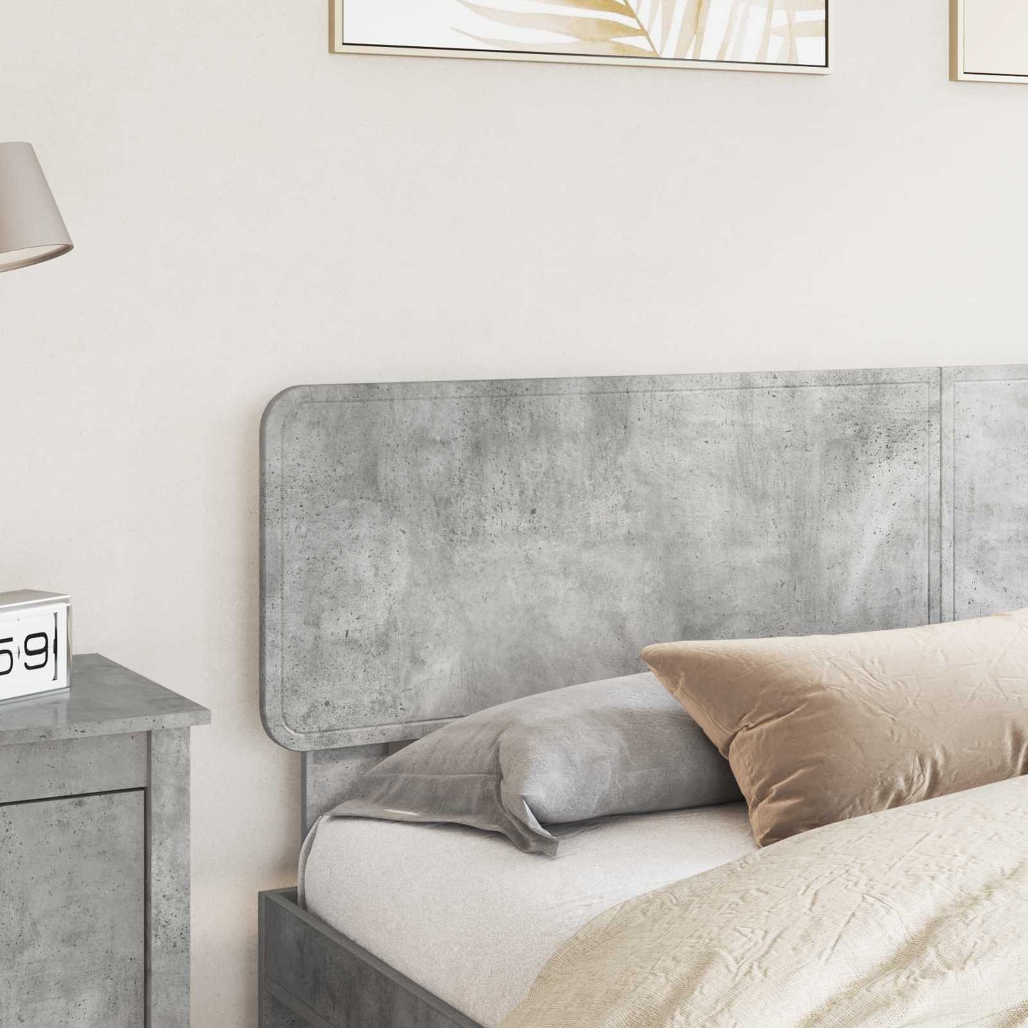 Headboard Concrete Grey Engineered wood