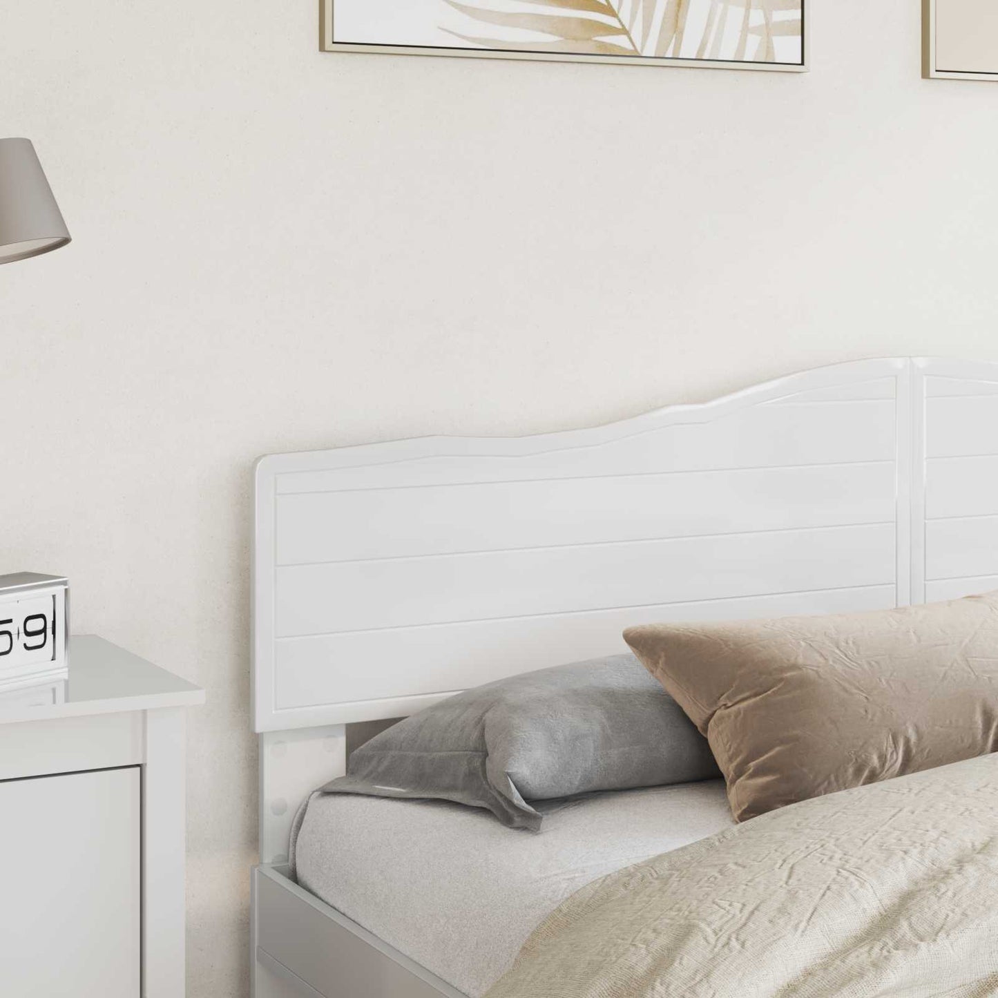 Headboard Gloss White Engineered wood