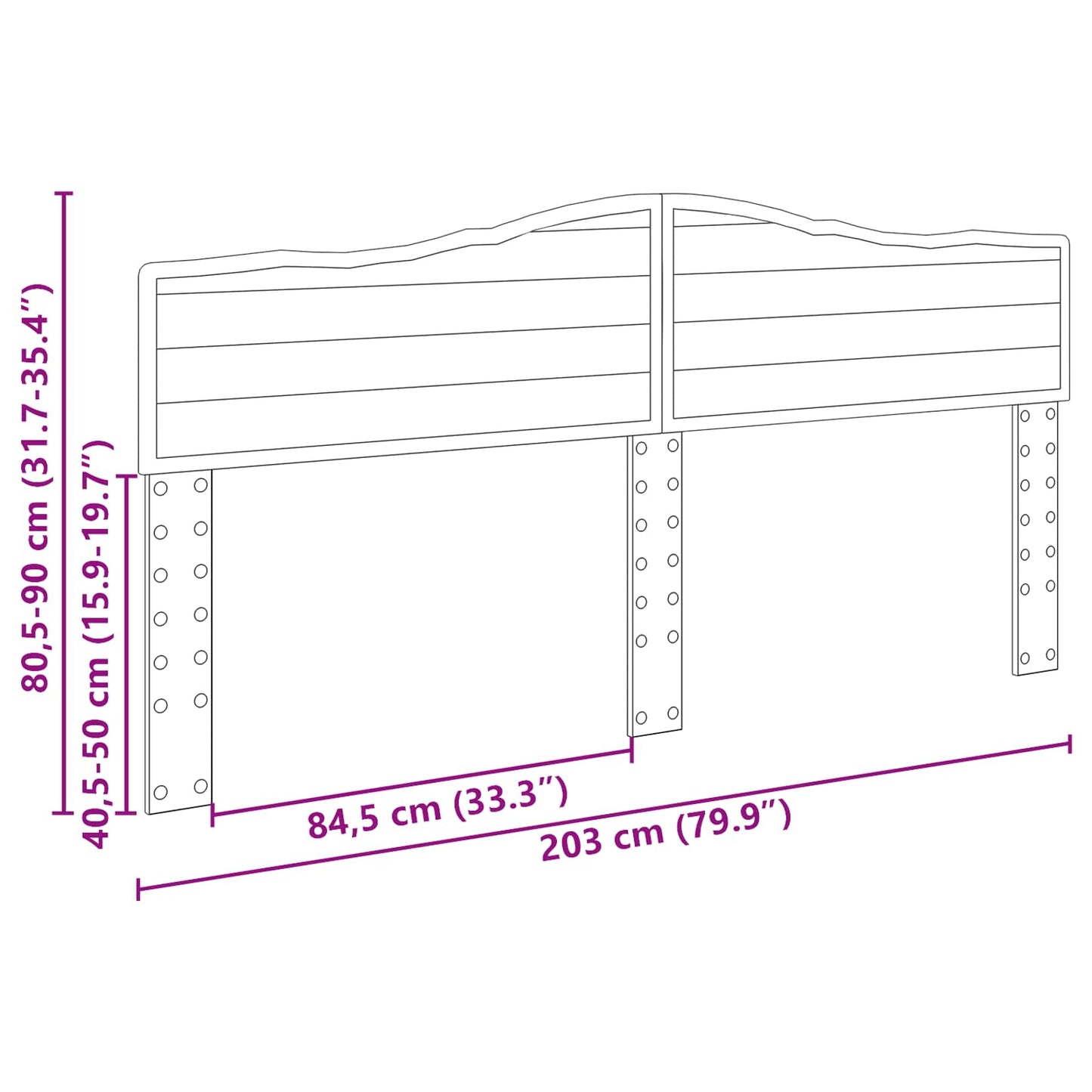 Headboard Old Wood Engineered wood