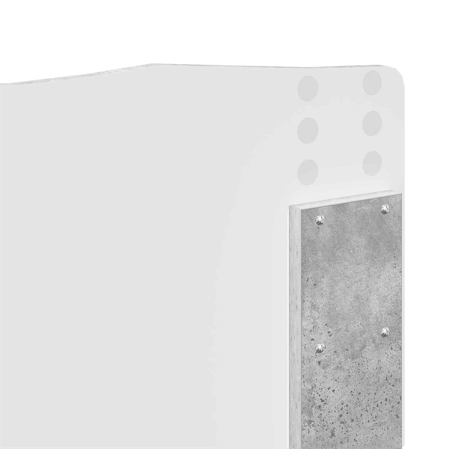 Headboard Concrete Grey Engineered wood