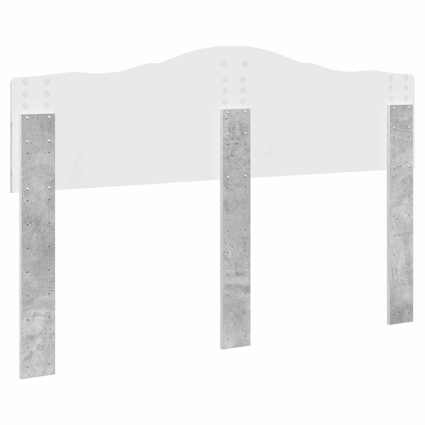 Headboard Concrete Grey Engineered wood
