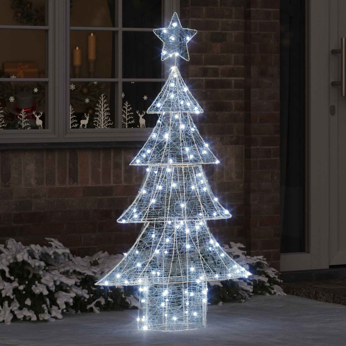 Christmas Tree with 160 LEDs Cold white 150 cm Acrylic