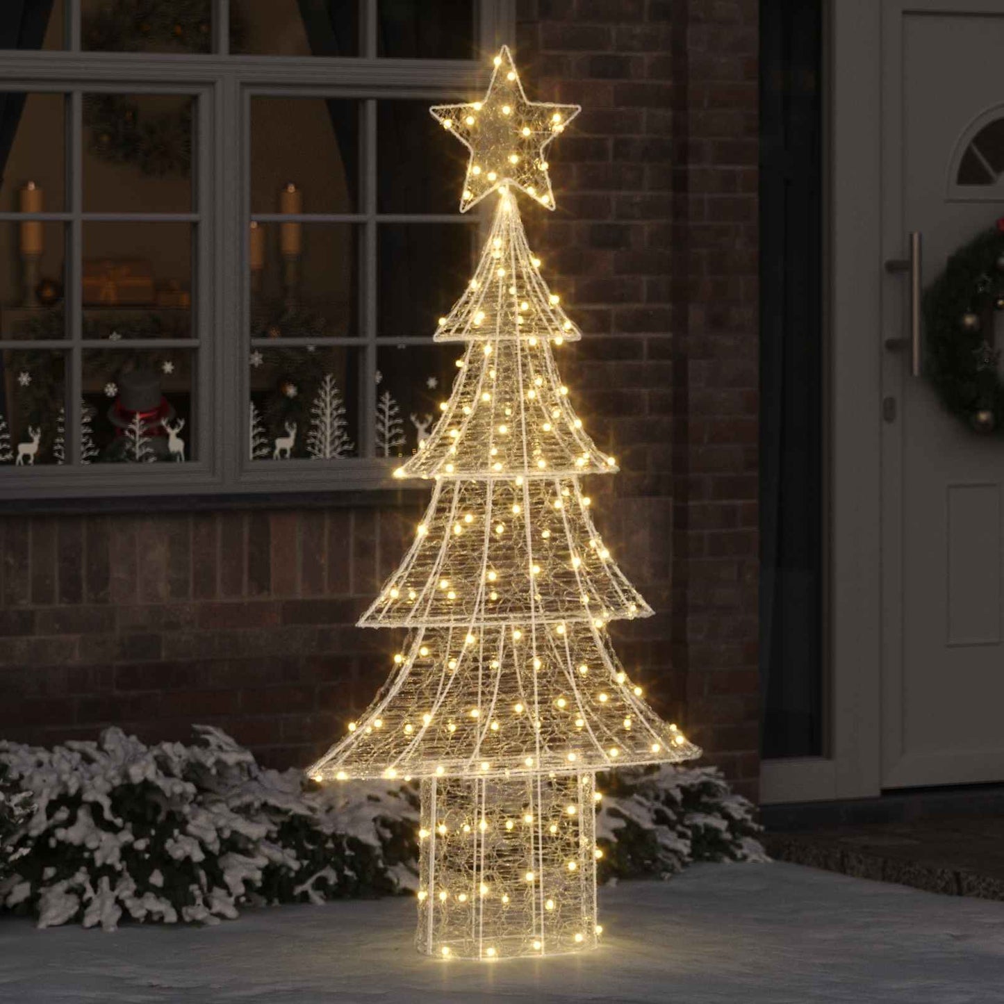 Christmas Tree with 240 LEDs Warm white 150 cm Acrylic