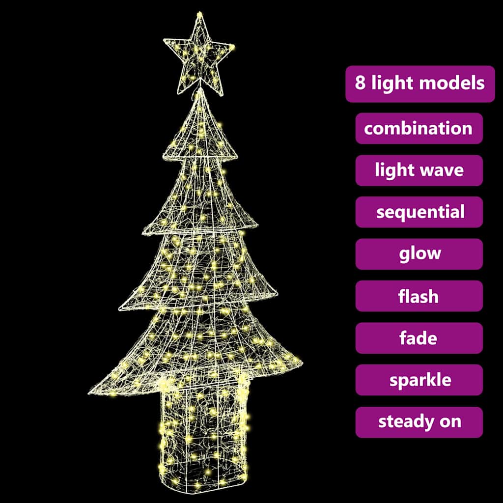 Christmas Tree with 240 LEDs Warm white 150 cm Acrylic