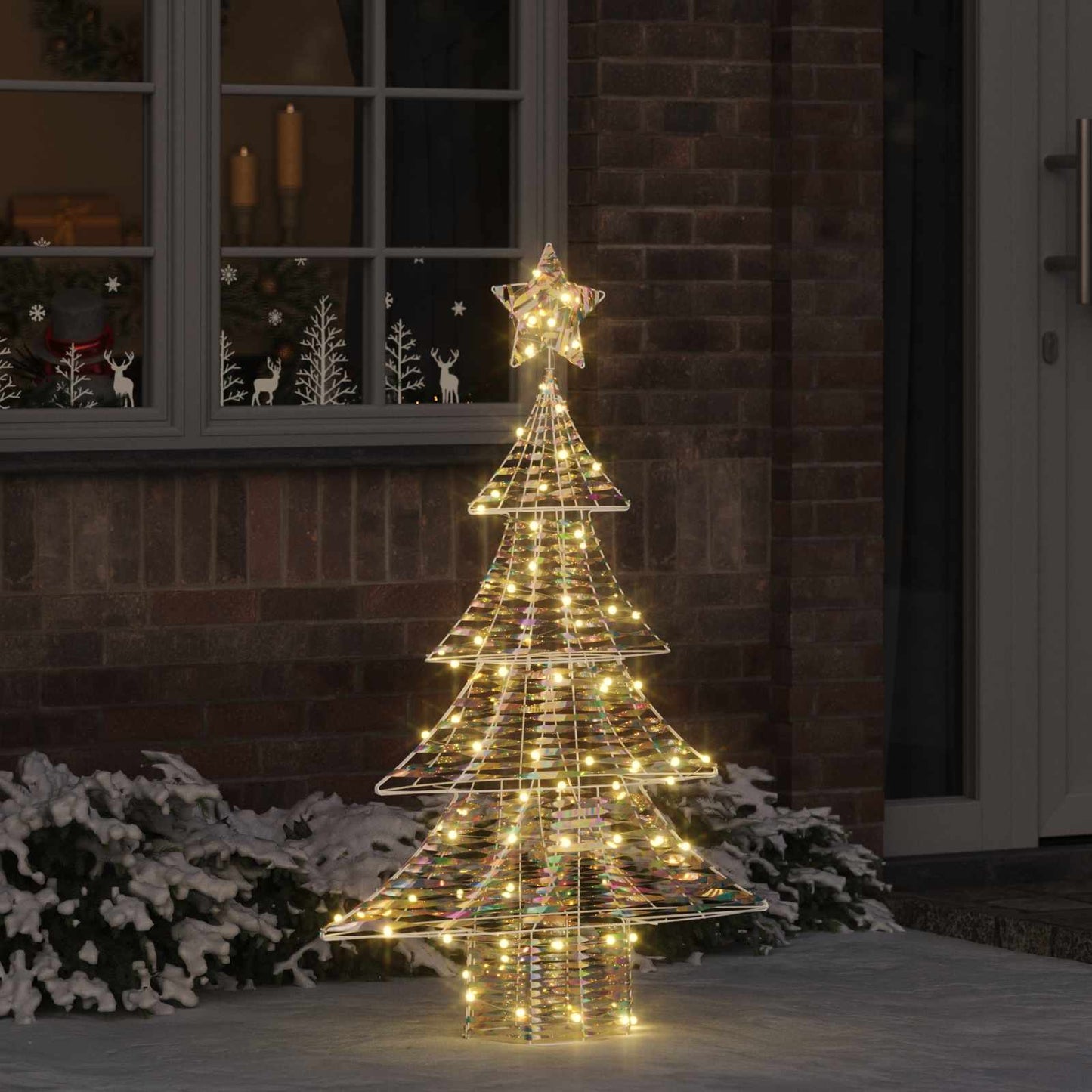 Christmas Tree with 120 LEDs Warm white 120.5 cm PET