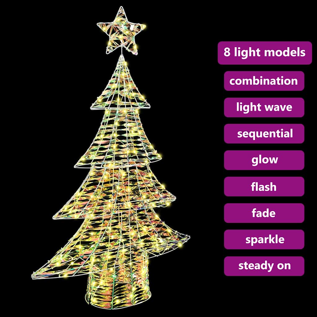 Christmas Tree with 120 LEDs Warm white 120.5 cm PET