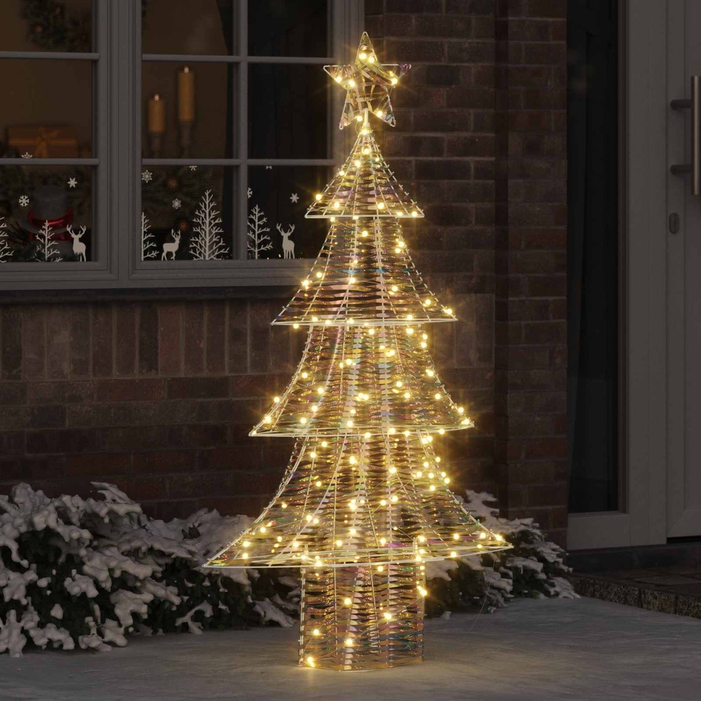 Christmas Tree with 160 LEDs Warm white 150 cm PET
