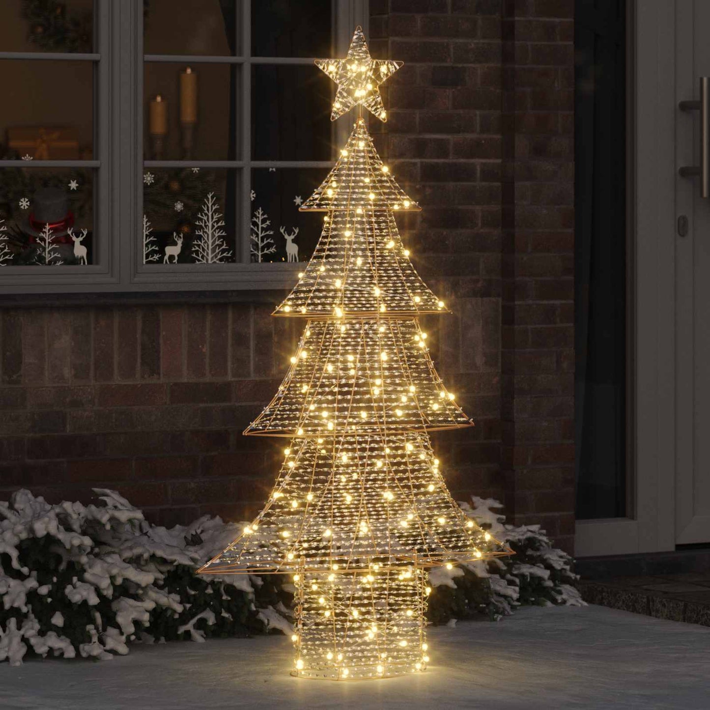 Christmas Tree with 160 LEDs Warm white 151 cm PET