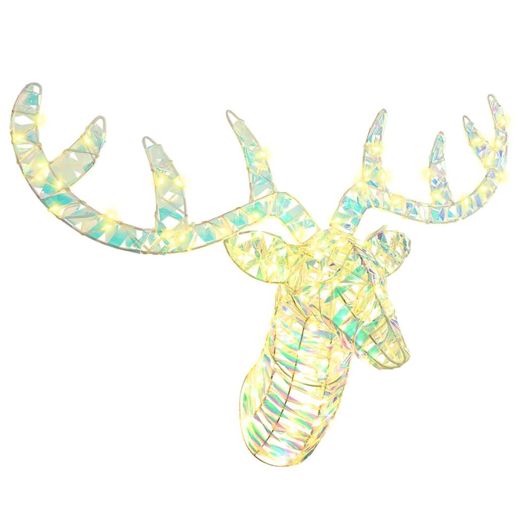 Reindeer Pull Sleigh Warm white 68 x 36.5 x62.5 cm PET