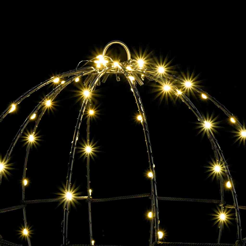 Christmas Finial Light 96 LEDs Warm White Diameter 30 x 32 cm