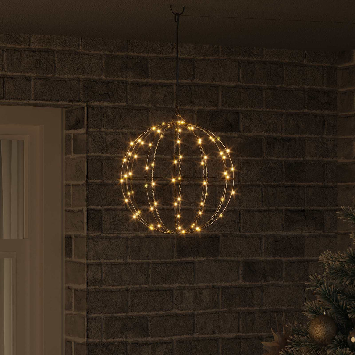 Christmas Finial Light 96 LEDs Warm White Diameter 30 x 32 cm