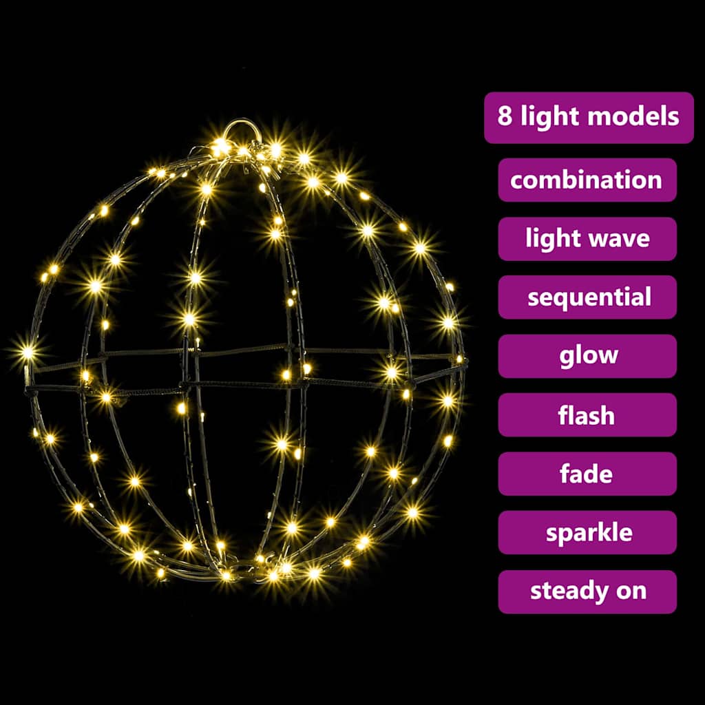 Christmas Finial Light 96 LEDs Warm White Diameter 30 x 32 cm
