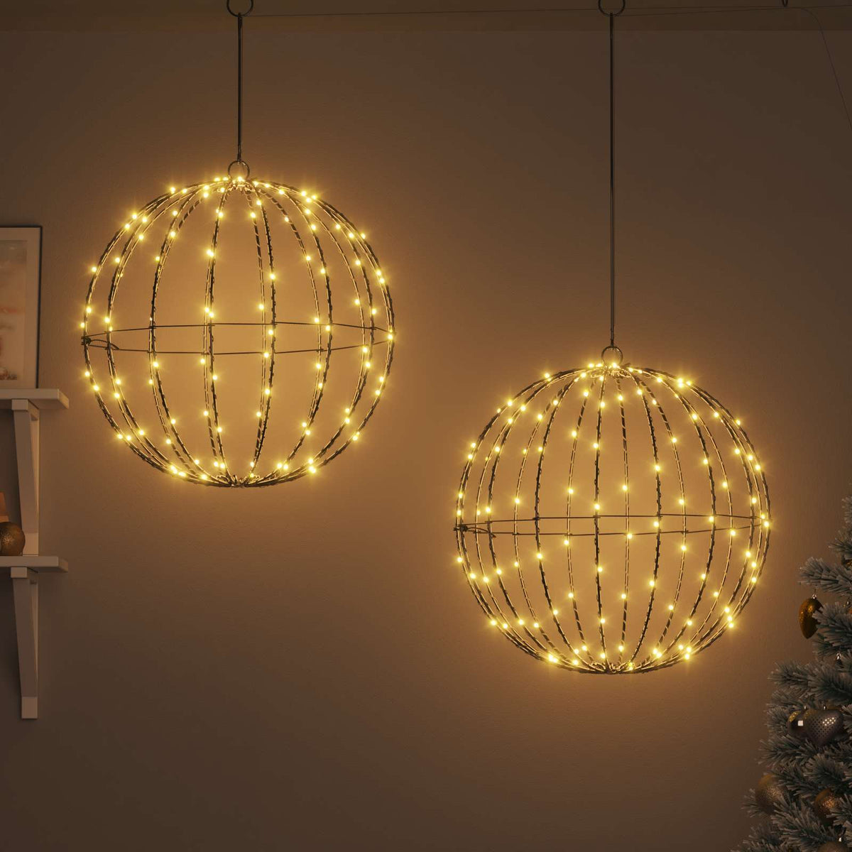 Christmas Finial Light 2 pcs 320 LEDs Warm White