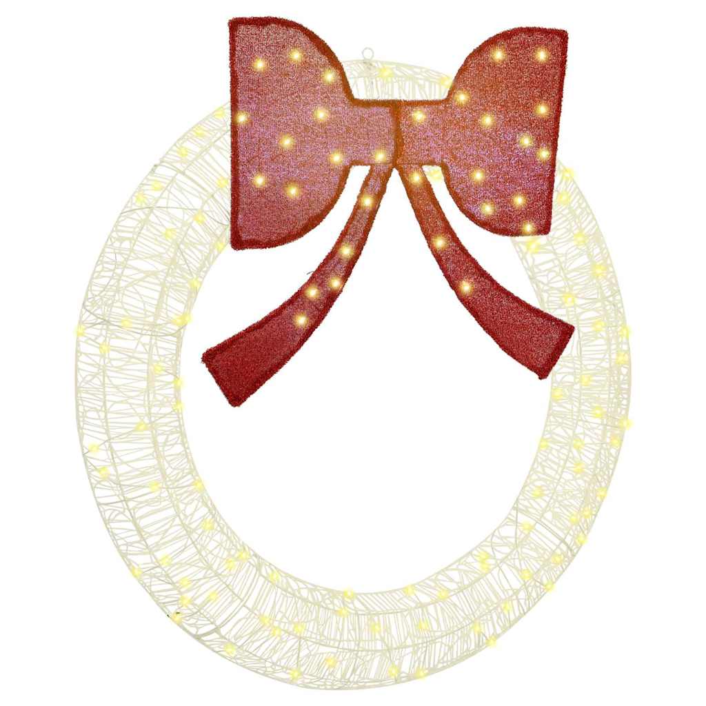 Wreath with 150 LEDs Warm white 120 cm Acrylic