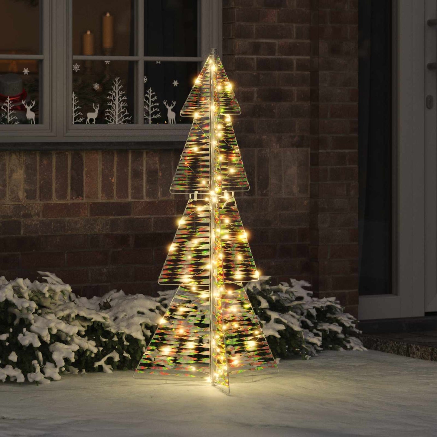 Christmas Tree with 100 LEDs Warm White 120 cm PET