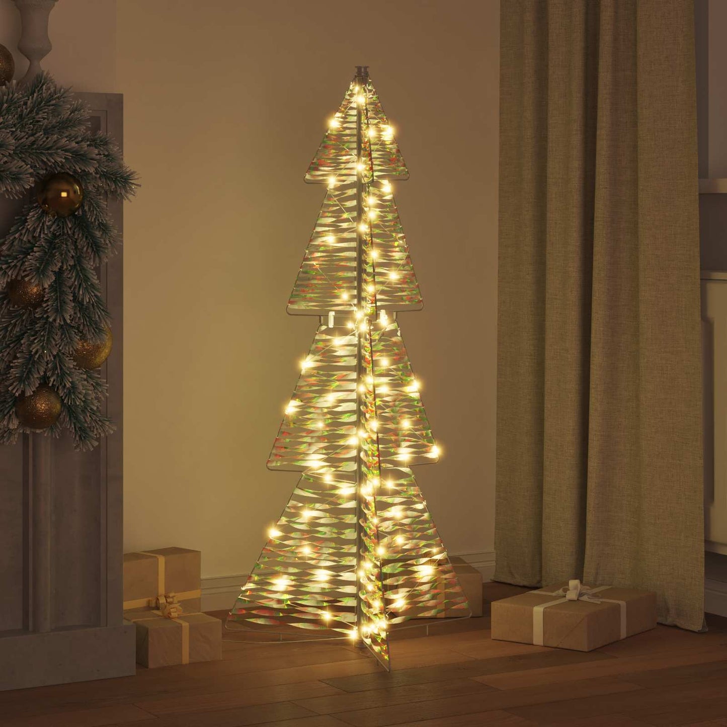 Christmas Tree with 100 LEDs Warm White 120 cm PET