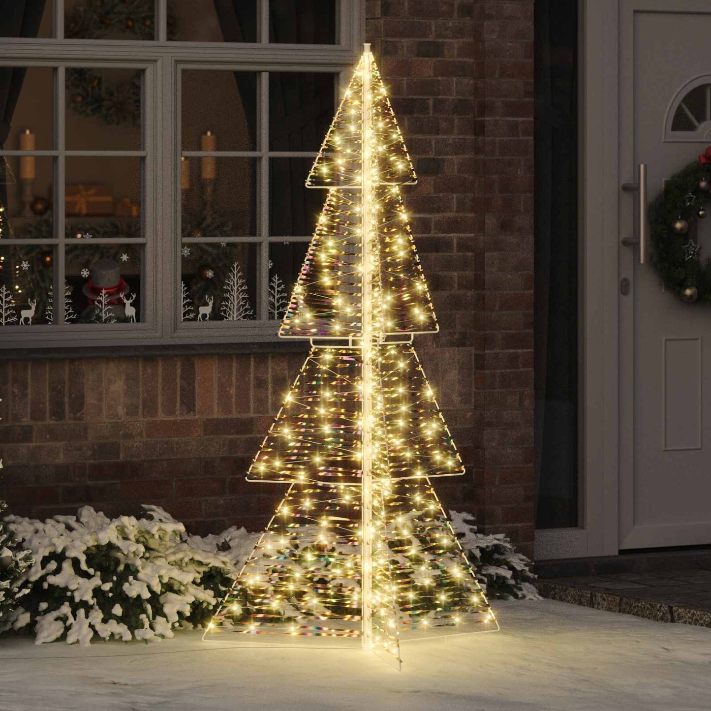 Christmas Tree with 240 LEDs Warm White 180 cm PET