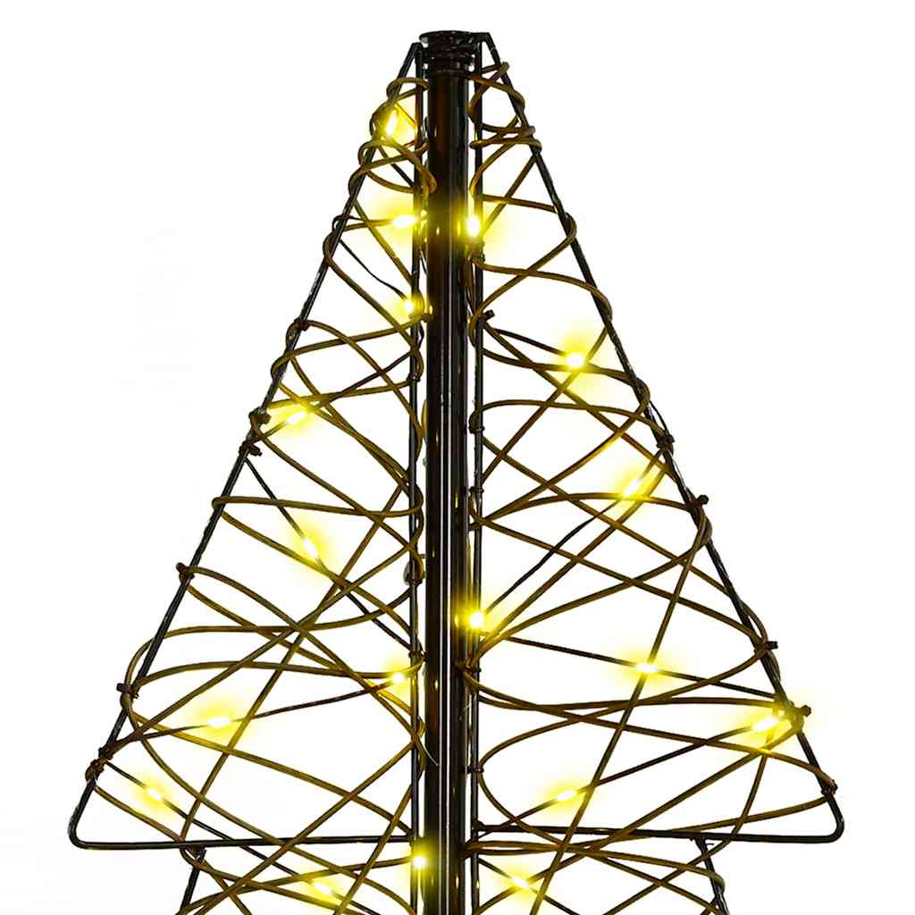 Christmas Tree with 160 LEDs Warm White 150 cm Rattan