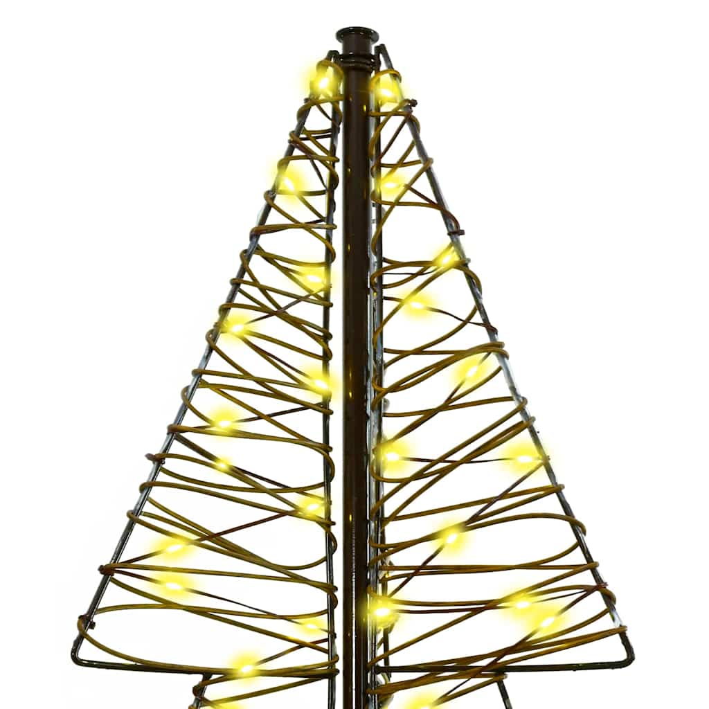 Christmas Tree with 240 LEDs Warm White 180 cm Rattan