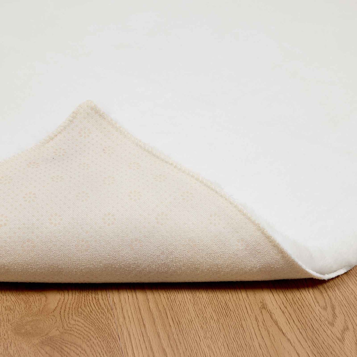 Anti-Slip Faux Rabbit Fur Rug OLITE White 100 x 200 cm