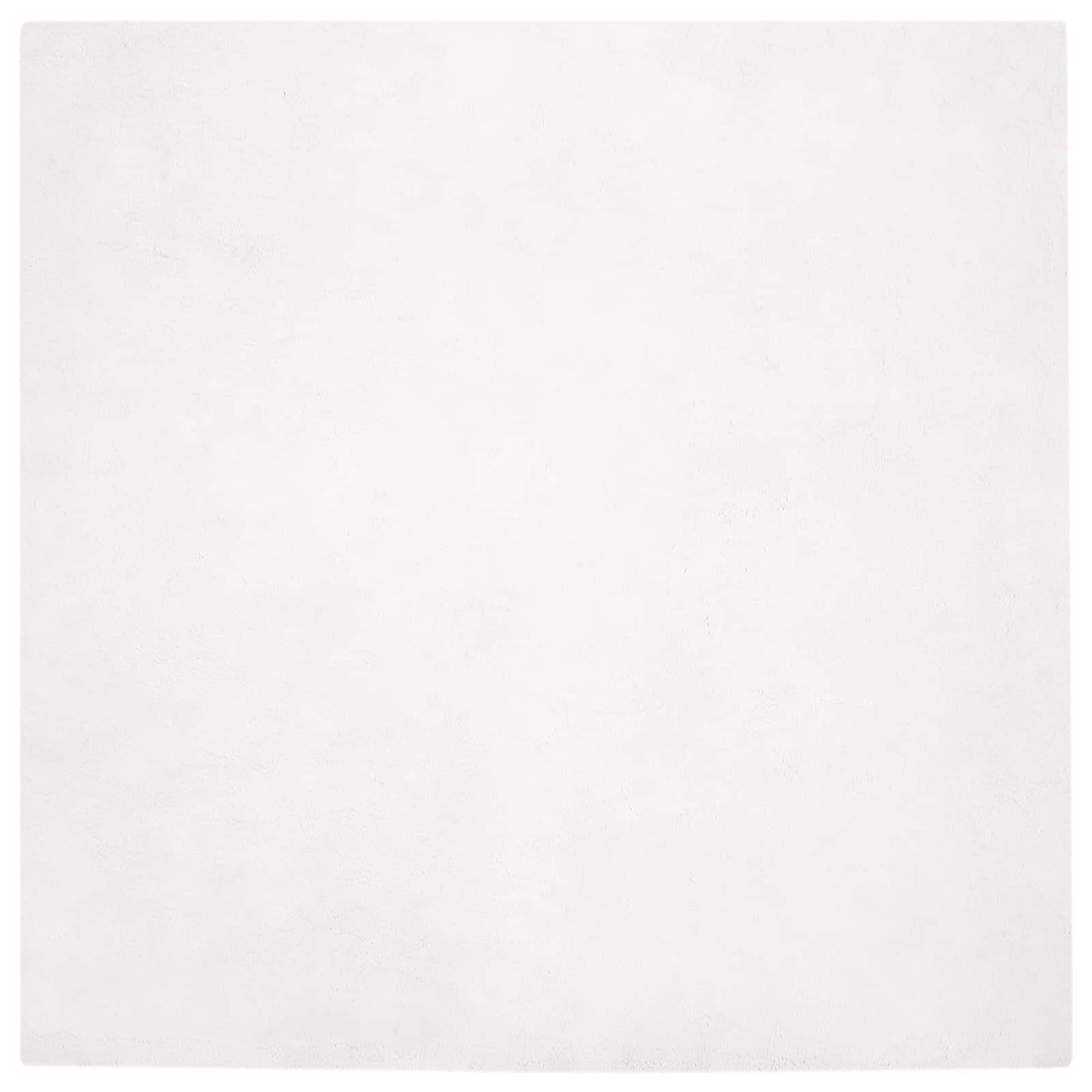 Anti-Slip Faux Rabbit Fur Rug OLITE White 160 x 160 cm