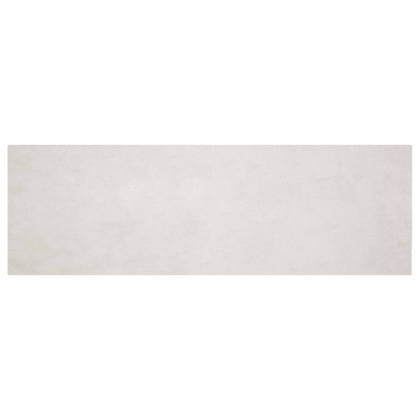 Anti-Slip Faux Rabbit Fur Rug OLITE Beige 80 x 250 cm Polyester